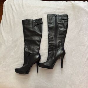 Nine West Black Heeled Boots